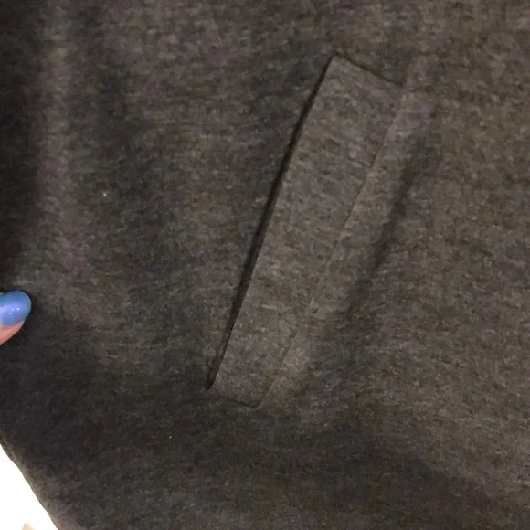 Bloom Chic Mock Neck Striped Patchwork Drawstring Sweatshirt 18-20 NWT - Picture 5 of 8